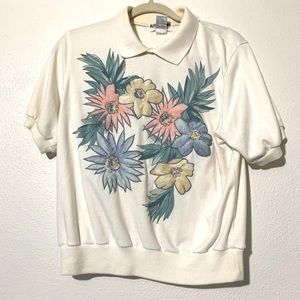 Vintage petite medium floral top